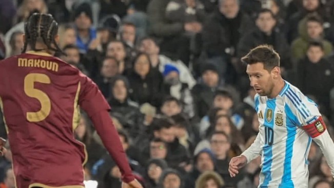 Lionel Messi di pertandingan terakhirnya. [Instagram]